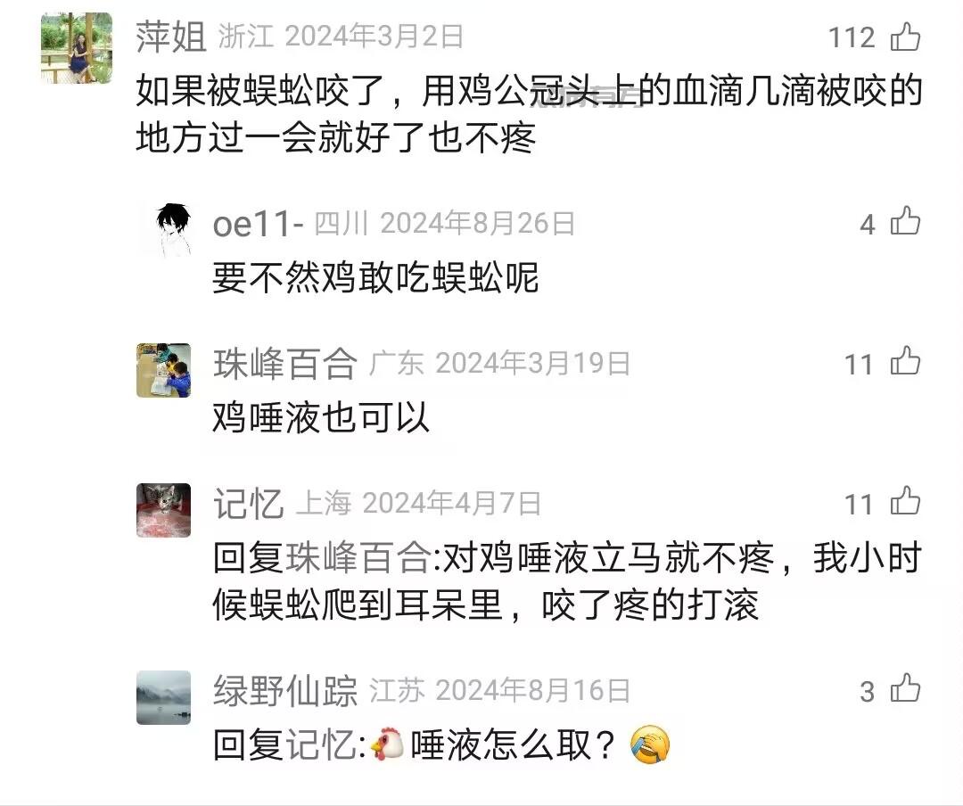 不小心被蜈蚣咬用鸡冠头血治的偏方